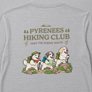 Pyrenees Hiking Club グレートピレニーズ ハイキングデザイン | 長袖Tシャツ | バックのみプリント