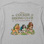 Cocker Hiking Club コッカースパニエルのハイキングクラブデザイン | 長袖Tシャツ | バックのみプリント