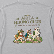 Akita Hiking Club 秋田犬ハイキングクラブデザイン | 長袖Tシャツ | バックのみプリント