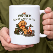Poodle Solo Camp Club プードル ソロキャンプクラブ「焚き火とコーヒー」 マグカップ