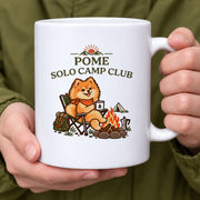 Pome Solo Camp Club ポメ ソロキャンプクラブ「焚き火とコーヒー」 マグカップ