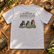 Boston Hiking Club ボストン ハイキングクラブ「Take the Scenic Route」 Tシャツ|バックプリント