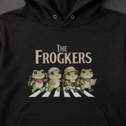 The Frogkers Street Crossing カエルのハイキング隊イラスト | パーカー | フロントのみプリント