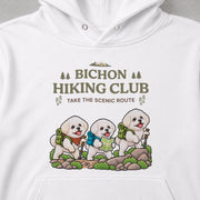 Bichon Hiking Club ビションハイキング部 パーカー フーディ|フロントプリント