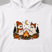 Campfire Ghost 焚き火おばけ パーカー フーディ|フロントプリント