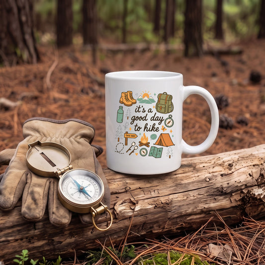 【it's a good day to hike】ハイキング・登山 セラミックマグカップ | CAMPMODE