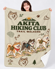 Akita Hiking Club 秋田犬のハイキングクラブデザイン | ブランケット