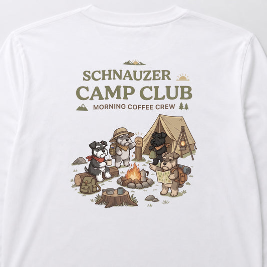 SCHNAUZER CAMP CLUB シュナウザー キャンプ バックプリント長袖Tシャツ