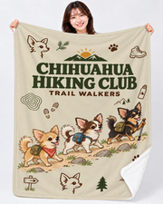 Chihuahua Hiking Club ハイキングを楽しむチワワ | ブランケット