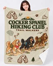 Cocker Spaniel Hiking Club ハイキングを楽しむコッカースパニエル | ブランケット