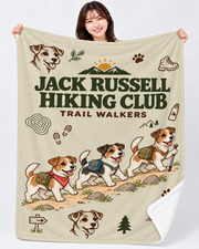 Jack Russell Hiking Club ジャックラッセルテリアのハイキングデザイン | ブランケット