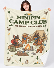 Minipin Camp Coffee Crew ミニピンのアウトドアキャンプ | Blanket