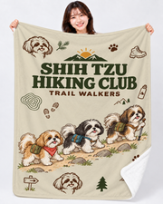 Shih Tzu Hiking Club ハイキングを楽しむシーズーデザイン | ブランケット