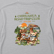 Chihuahua Road Trip Club チワワのバンライフキャンプ | 長袖Tシャツ | バックのみプリント
