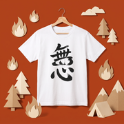 無心 焚き火Tシャツ ソロキャンプ|CAMPMODE
