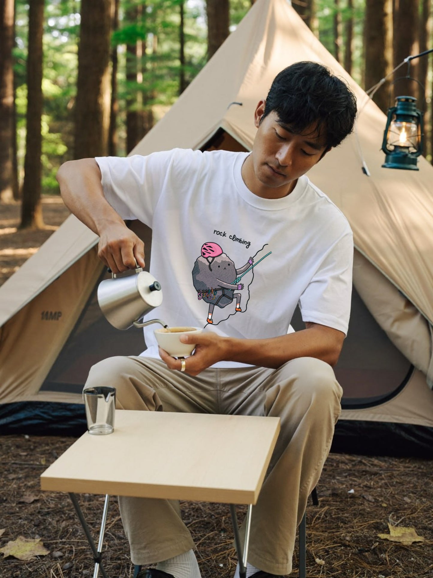 ロッククライミング&ハイキングTシャツ
