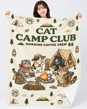 Cat Camp Coffee Club キャンプを楽しむ猫たち | Blanket