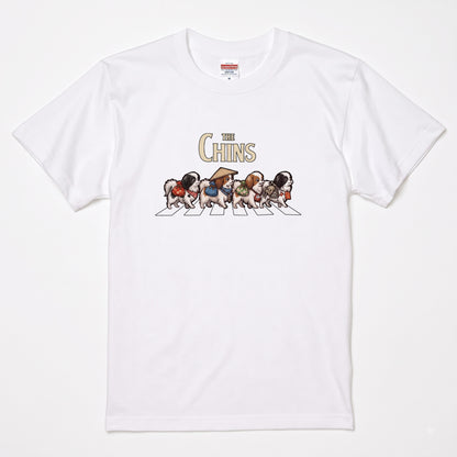 THE CHINS 横断歩道 キャンプ ゆるかわ Tシャツ 【犬好き・愛犬家・アウトドア・ギフトに最適】
