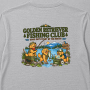 Golden Retriever Fishing Club ゴールデンレトリバー釣りデザイン | 長袖Tシャツ | バックのみプリント