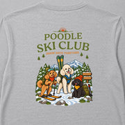 Poodle Ski Club プードルのスキークラブデザイン | 長袖Tシャツ | バックのみプリント