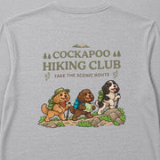 Cockapoo Hiking Club コッカプーのハイキングデザイン | 長袖Tシャツ | バックのみプリント