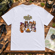 Halloween Sheltie Campfire Club ハロウィン焚き火犬デザイン | Tシャツ | フロントのみプリント