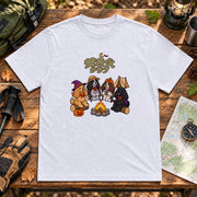 Halloween Cocker Campfire Club ハロウィン焚き火犬デザイン | Tシャツ | フロントのみプリント