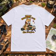 Shiba Camp Breakfast Club キャンプで朝食を楽しむ柴犬デザイン | Tシャツ | フロントのみプリント