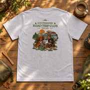 Dachshund Road Trip Club ダックスフンドのキャンプデザイン | Tシャツ | バックのみプリント