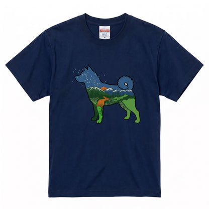 犬好き・キャンプ愛好者必見！柴犬デザインTシャツ | CAMPMODE