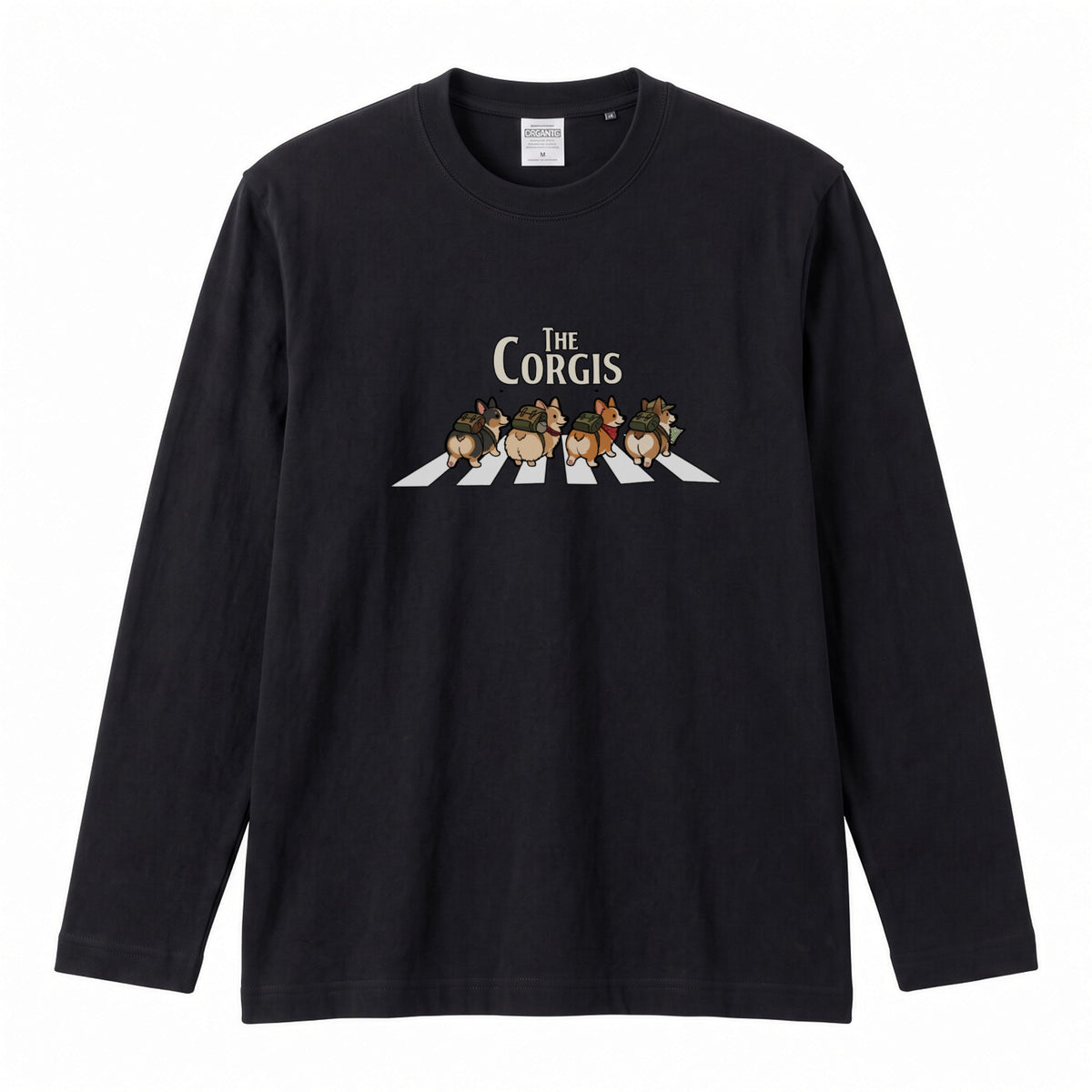 THE CORGIS コーギー横断歩道 長袖Tシャツ