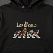 The Jack Russells Street Crossing 横断歩道を渡るジャックラッセルテリアデザイン | パーカー | フロントのみプリント