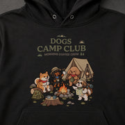 Dogs Camp Club 04 キャンプを楽しむ愛犬たち | パーカー | フロントのみプリント