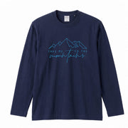 TAKE ME TO THE MOUNTAINS | 山 ロンT 長袖Tシャツ アウトドア 登山 トレッキング キャンプ【山好き・山ガール・ハイキング・シンプル・カジュアル・誕生日ギフトに最適】