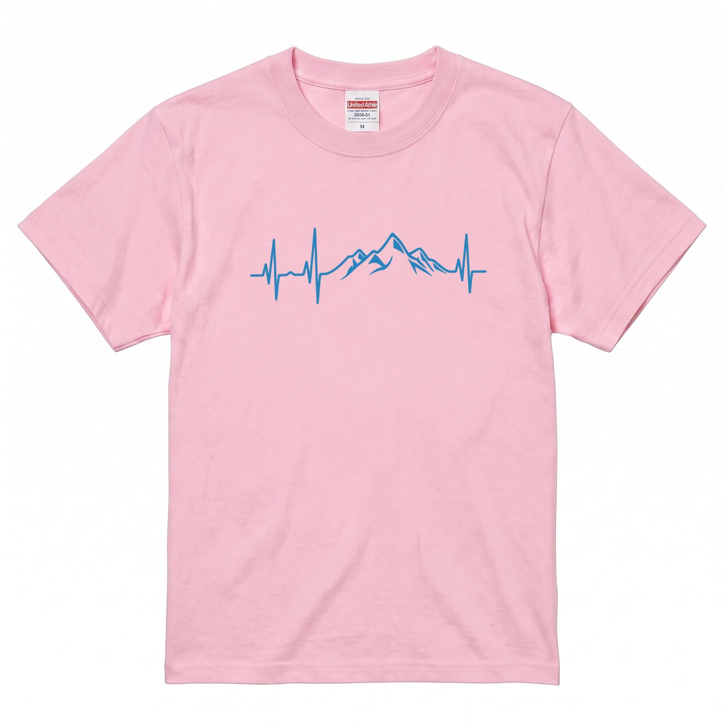 ミニマリスト 山の脈拍（パルス）Tシャツ - アウトドア ハイキング 登山家 バックパッカー 半袖