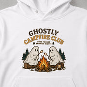 Ghostly Campfire Club ゴースト焚き火クラブ パーカー フーディ｜フロントプリント