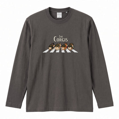 THE CORGIS コーギー横断歩道 長袖Tシャツ