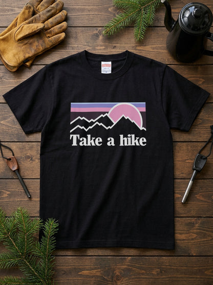 Take A Hike ｜ 登山・ハイキング・アウトドア・レトロ・パロディに人気