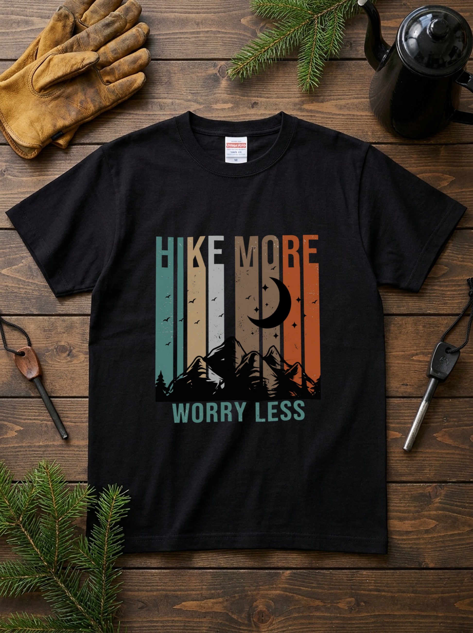 ヴィンテージ 山 グラフィック Tシャツ | 登山 ハイキング 服 | CAMPMODE