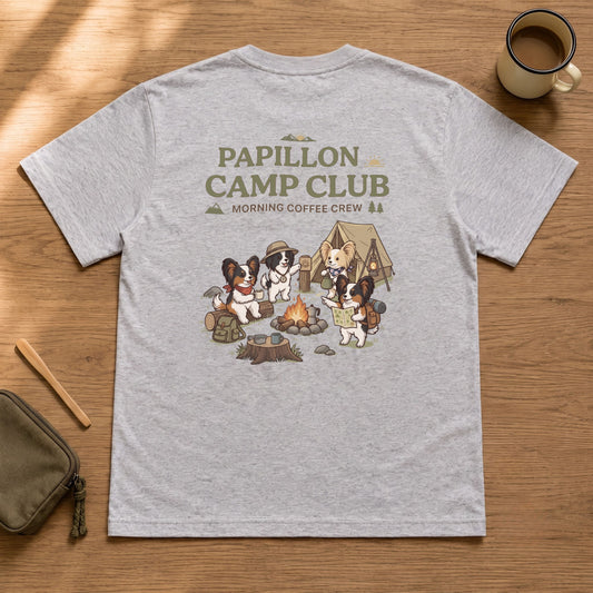 PAPILLON CAMP CLUB パピヨン Tシャツ ｜バックプリント