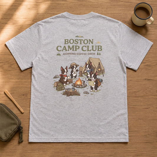 BOSTON CAMP CLUB ボストンテリア Tシャツ ｜バックプリント