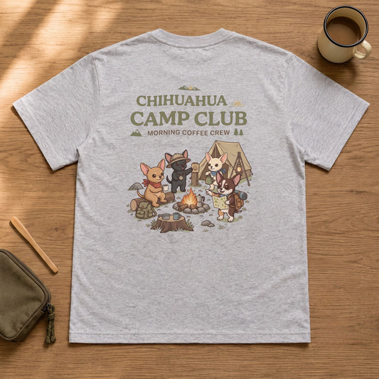 CHIHUAHUA CAMP CLUB チワワ Tシャツ ｜バックプリント