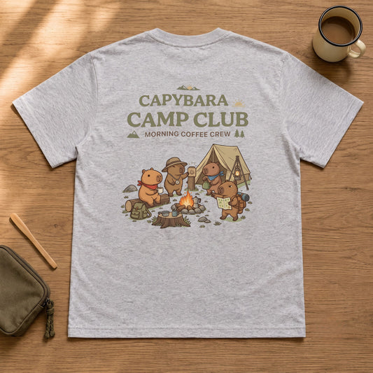 CAPYBARA CAMP CLUB カピバラ Tシャツ ｜バックプリント