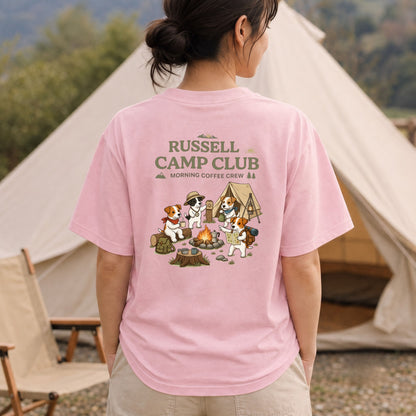 RUSSELL CAMP CLUB ジャックラッセルテリア Tシャツ ｜バックプリント