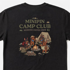 MINIPIN CAMP CLUB ミニチュアピンシャー Tシャツ ｜バックプリント