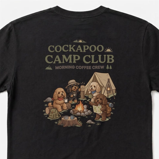 COCKAPOO CAMP CLUB コッカプー Tシャツ ｜バックプリント