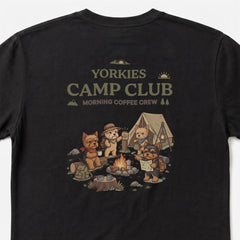 YORKIES CAMP CLUB ヨークシャーテリア Tシャツ ｜バックプリント