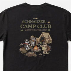 SCHNAUZER CAMP CLUB シュナウザー Tシャツ ｜バックプリント