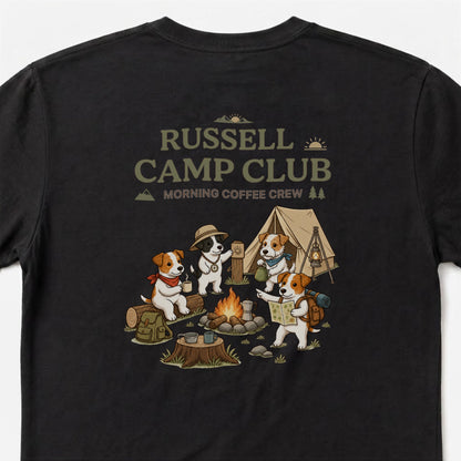 RUSSELL CAMP CLUB ジャックラッセルテリア Tシャツ ｜バックプリント