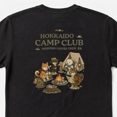 HOKKAIDO CAMP CLUB 北海道犬 Tシャツ ｜バックプリント